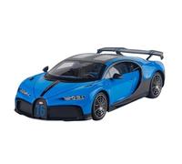 QZKUUELCA VéHicules à Moteur 1:18 for Bugatti Chiron Supercar Véhicules Moulés sous Pression Simulation Échelle Modèle De Voiture De Sport À Tirer ModèLe De Voiture Miniatures(Blue)
