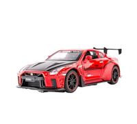 QZKUUELCA VéHicules à Moteur 1:32 Scale Simulation Alloy Metal Diecast Car Model for Nissan GTR R35 Miniature Vehicle Desktop Decorations ModèLe De Voiture Miniatures(Red)