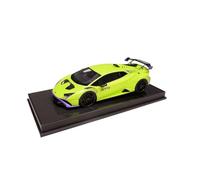 QZKUUELCA VéHicules à Moteur Échelle 1:18 for Lamborghini Huracan STO Modèle D'automobile en Alliage Simulé Ornements De Bureau Collection Véhicules Métal ModèLe De Voiture Miniatures(Green)