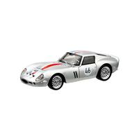 QZKUUELCA VéHicules à Moteur Modèle De Voiture en Alliage Moulé sous Pression Échelle 1:32 15cm Long for Ferrari 250 GTO Mini-Objets Collection for Adultes ModèLe De Voiture Miniatures(Silver)