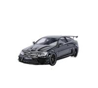 QZKUUELCA VéHicules à Moteur Modèle De Voiture en Alliage Simulé for Benz C63 AMG Black Series Échelle 1:18 Ornements Bureau Collection Véhicules Métal ModèLe De Voiture Miniatures(Black)