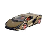 QZKUUELCA VéHicules à Moteur Modèle De Voiture Miniature en Alliage Moulé sous Pression À L'échelle 1:24 pour Lamborghini Sian FKP3 Ornements De Luxe ModèLe De Voiture Miniatures(Green)