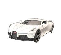 QZKUUELCA VéHicules à Moteur Modèle De Voiture Moulé sous Pression en Alliage Métallique Échelle 1:32 pour Bugatti La Voiture Noire Souvenirs De Collection ModèLe De Voiture Miniatures(White)