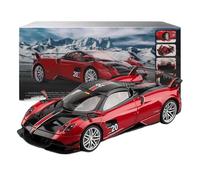 QZKUUELCA VéHicules à Moteur Modèle Réduit De Véhicule en Alliage Moulé sous Pression À L'échelle 1:18 pour Pagani Huayra BC Souvenir Décoration Bureau ModèLe De Voiture Miniatures(Red)