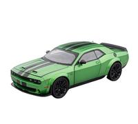 QZKUUELCA VéHicules à Moteur Modèle Réduit De Voiture À L'échelle 15 Cm 1/32 1/22 1/24 for Dodge Challenger SRT Hellcat Muscle Sports Car Pull Back Vehicle ModèLe De Voiture Miniatures(1/22 Green)