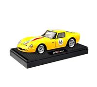 QZKUUELCA VéHicules à Moteur Modèle Réduit De Voiture en Alliage Moulé sous Pression À L'échelle 1:32 pour Ferrari 250-GTO Ornement Commémoratif Collection ModèLe De Voiture Miniatures(Yellow)