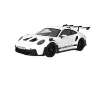 QZKUUELCA VéHicules à Moteur Modèle Voiture Statique 1:18 pour Porsche 992GT3 RS 2022 Simulation Alloy Car Model Collection Décorations De Bureau ModèLe De Voiture Miniatures(Silver)