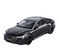 QZKUUELCA VéHicules à Moteur Réplique De Voiture Miniature for Audi RS7 Supercar À L'échelle 1/18, 27 Cm, avec Télécommande ModèLe De Voiture Miniatures(Black)