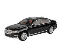 QZKUUELCA VéHicules à Moteur Véhicules De Collection À L'échelle 21 Cm 1/24 for BMW Série 7 760Li Berline De Luxe, Modèle De Voiture Moulé sous Pression ModèLe De Voiture Miniatures(Black)