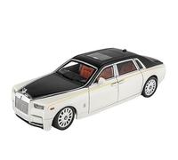 QZKUUELCA VéHicules à Moteur Véhicules De Collection À L'échelle 29 Cm 1/18 for Rolls-Royce Phantom, Berline De Luxe De Voiture Moulée sous Pression ModèLe De Voiture Miniatures(White)