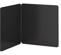 QZLNONTK Grand déflecteur anti-éclaboussures de graisse pliable, lot de 2, résistant à l'huile for la cuisson et la friture, ustensile de cuisine à isolation thermique, noir(35x40cm)