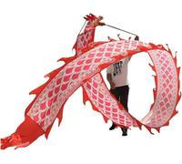 QZLNONTK Ruban de Danse du Dragon Poi, for Le Festival du Printemps, équipements de Fitness et de Divertissement for Personnes âgées, Jouets folkloriques, Accessoires de Rave(Pink,8m/26.2ft)