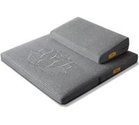 QZLNONTK Tapis de prière, Coussin de méditation, Grand Coussin Zen rectangulaire Pliable et Portable for Adultes, Coussin de Yoga, Coussin épais en cocotier(Grey,60 * 60cm)
