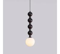 QZLNQSY Lampe à suspension américaine pour table de chevet avec abat-jour en verre, lustre du milieu du siècle, lustres suspendus au plafond réglables en hauteur, base E27