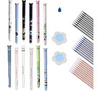 QZLSAYSL Lot de 12 stylos gel effaçables，Effacables，Stylo gomme，éCrire, Planifier Et éTudier, Ainsi Que Pour L'Effacement Actif