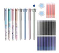 QZLSAYSL Lot de 8 stylos gel effaçables，Effacables，Stylo gomme，éCrire, Planifier Et éTudier, Ainsi Que Pour L'Effacement Actif (Gris)
