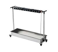 QZQJUILU Chariots de conciergerie, Chariots de Nettoyage Mobiles, Station de Rangement pour Outils de ménage, Support pour Balai et serpillière, Organisateur d(124cm/48.8in)