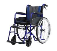 QZQJUILU Fauteuil Roulant Manuel pour Adulte, poignée, Frein, Ceinture, Roue arrière Gonflable, Fauteuil Roulant en Alliage d'aluminium, Chaise de Voyage Portable