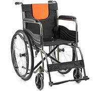 QZQJUILU Fauteuil Roulant Pliable, Fauteuil Roulant Multifonctionnel pour la Maison, Tube en Acier, Roue arrière Gonflable Gratuite, Fauteuil Roulant Manuel pour Adulte