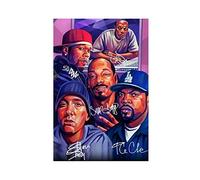 QZQZ Poster sur toile représentant le rappeur du hip-hop, Dr. Dre, 50 CENT, SNOOP Dogg, Eminem, décoration murale pour salon, chambre à coucher, 30 x 45 cm, style 1