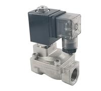 QZROPXOH Électrovanne Pilote SPX-25 en Acier Inoxydable, Orifice de 1 Pouce, Joint NBR FKM 25 mm, 16 Bars, normalement fermée, SUS 304(DC 24V,FKM)