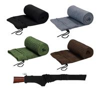 QZWEXAZ Lot de 4 housses de protection en silicone (140 x 15 cm), chaussettes élastiques, en polyester, pour fusil de chasse et fusil de chasse, protection contre la rouille et rangement, pour