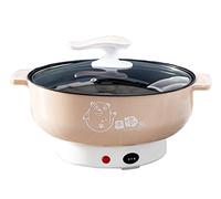 QZWGZ NOUVEAU Pot de Chauffage Électrique Multifonctionnel, Autocuiseur en Plastique de 4L, Autocuiseur à Basse Consommation, Revêtement Antiadhésif, 1000W, 220V