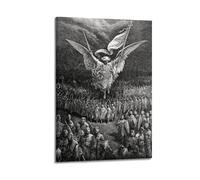 QZXV Impression sur toile « The Road to Jerusalem » par Gustave Dore - Décoration murale moderne pour salon, chambre à coucher, 50 x 75 cm - Style moderne