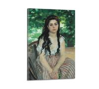 QZXV Pierre-Auguste Renoir - Poster sur toile de style bohème - Décoration murale moderne pour salon, chambre familiale, chambre à coucher, 40 x 60 cm, avec cadre