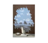 QZXV Rene Magritte ArtWork - The Land of Miracles - Impression sur toile style moderne, sans cadre pour salon, chambre à coucher, 60 x 90 cm