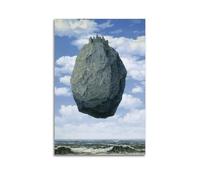QZXV Rene Magritte - Impression sur toile du château des Pyrénées - Décoration murale moderne pour salon, chambre à coucher, 20 x 30 cm, style moderne