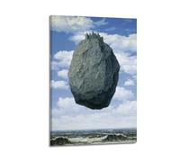QZXV Rene Magritte Poster sur toile représentant le château des Pyrénées Décoration murale moderne pour salon, chambre à coucher, 30 x 45 cm