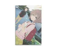 QZXV Toile murale sans cadre avec inscription « A Silent Voice Koe No Katachi Ishida Shouya Nishimiya Shouko » - 40 x 60 cm