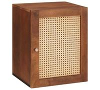 QZZCED Armoire de salle de bain avec étagère marron 38 x 33,5 x 48 cm Montage mural pour rangement organisé et décoratif Matériaux naturels et durables pour petits espaces