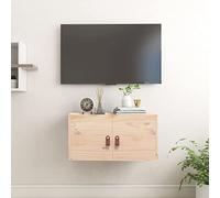 QZZCED Armoire murale en bois massif de pin 60 x 30 x 30 cm avec grand espace de rangement et montage simple pour l'organisation de la maison et la décoration rustique