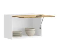 QZZCED Armoire murale pour cuisine Porto en bois d'ingénierie en chêne artisanal avec grand rangement et design pratique pour l'organisation et les petits espaces