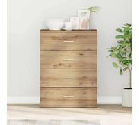 QZZCED Artisan Vitrine Buffet robuste avec design moderne et grand rangement, meuble organisateur pour chambre, 60 x 39 x 80 cm, bois contreplaqué