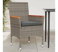 QZZCED Balancelle de Jardin en Résine Tressée Noir 109x62x40 cm avec Coussin Amovible, Cadre en Acier Robust pour Espace Extérieur, Confortable et Durable, Housse Lavable, Support