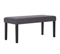 QZZCED Banc de 106 cm en cuir synthétique gris