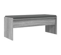 QZZCED Banc de couloir avec coussin Sonoma gris 103 x 38 x 40 cm