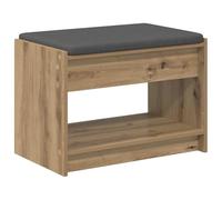 QZZCED Banc de couloir en chêne Artisan 63 x 38 x 45 cm
