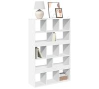 QZZCED Bibliothèque blanche multifonctionnelle pour le rangement 100 x 33 x 156,5 cm Matériau du bois