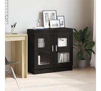QZZCED Bibliothèque en chêne noir - Étagère polyvalente pour livres - Étagère de bureau pour chambre à coucher - 82,5 x 30,5 x 80 cm - En panneau de particules