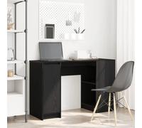 QZZCED Bureau en chêne noir 120 x 42 x 76 cm avec rangement polyvalent et structure en bois d'ingénierie résistant à l'humidité et à la déformation pour bureau ou espaces