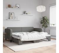 QZZCED Canapé-lit 2 en 1 avec lit gigogne, canapé convertible en double pour salon, structure solide en bois et métal, tissu respirant et durable, pour invités et gain de place