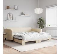 QZZCED Canapé lit 2 en 1 avec lit gigogne, canapé convertible en double pour salon, structure solide en bois et métal, tissu respirant et durable, complément polyvalent pour les espaces