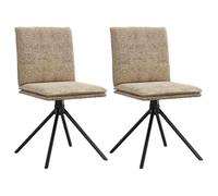 QZZCED Chaise de salle à manger, gris clair, imitation daim, multifonctionnelle, chaise de salon pour salon