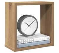 QZZCED Étagère murale 2 unités en bois de chêne Artisan 30 x 15 x 30 cm, étagère flottante pour salon et chambre avec design pratique, matériau stable et durable, large