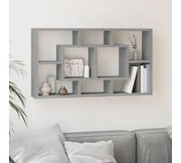 QZZCED Étagère Murale Moderne en Bois avec 8 Cases pour Livres, Décoration et Rangement - Surface Lisse et Résistante à l'Humidité - Idéale pour Salon et Bureau