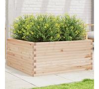 QZZCED Jardinière en bois de pin massif pour extérieur, structure robuste avec fond ouvert pour un meilleur drainage, idéal pour cultiver des fleurs, plantes, légumes et herbes dans le jardin